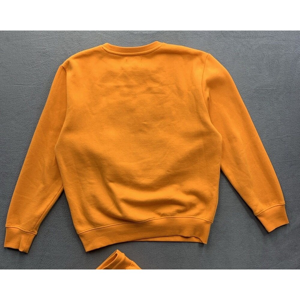RSINE Mens Lost Soul Embroidered Sweatsuit Outfit Jogging Set Orange Large - Picture 4 of 16